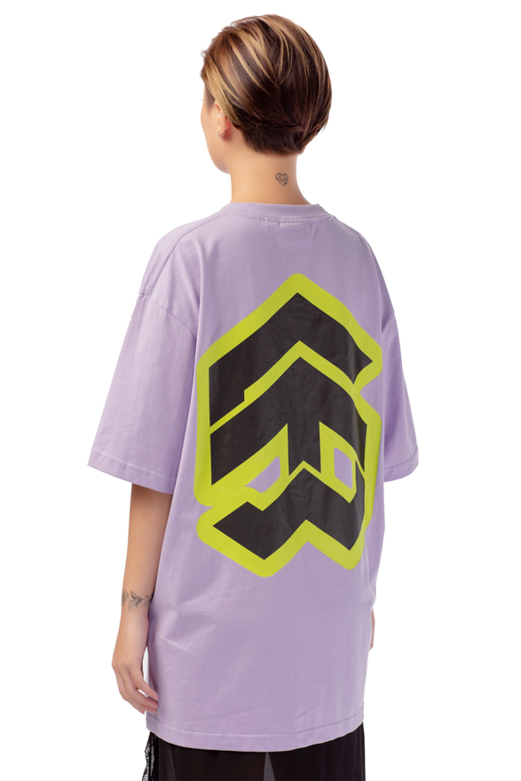 5theway® /stroke/ big logo new tee™ in pastel lilac aka áo thun tím tay ngắn