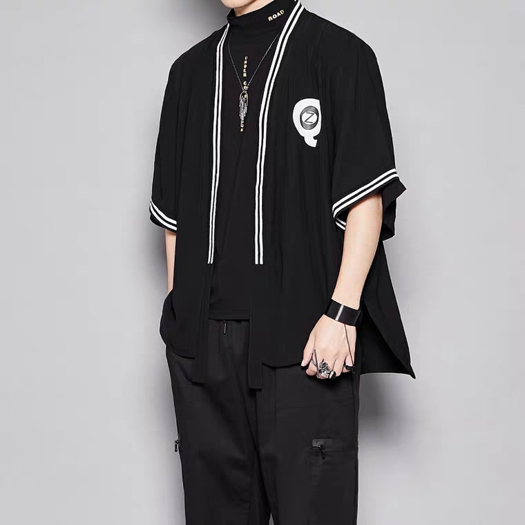 [HCM]Áo Haori Kimono bigsize nam nữ phối viền phong cách Nhật Bản - Wofi Unisex