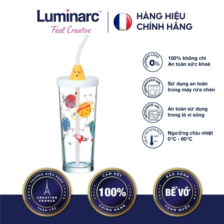 Ly thuỷ tinh đổi màu Luminarc Lille Scale Rocket 425ml - LUSCP9888