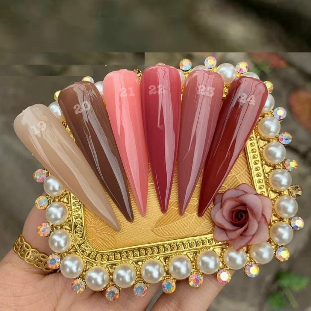 Sơn thạch bobo lẻ , Sơn móng tay nail thạch hồng màu nước gạo chính hãng