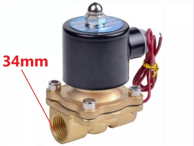 Van điện từ phi 34 thường đóng 220V , van thoát nước, van nước điều khiển bằng điện