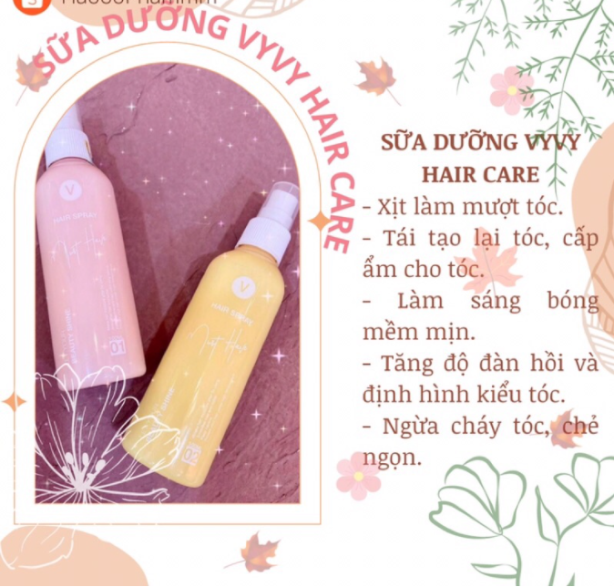 Xả hàng - sữa dưỡng vyvy hair care - chống nắng, cấp ẩm