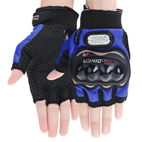 Bao Tay Phượt Pro Biker cụt ngón Xanh