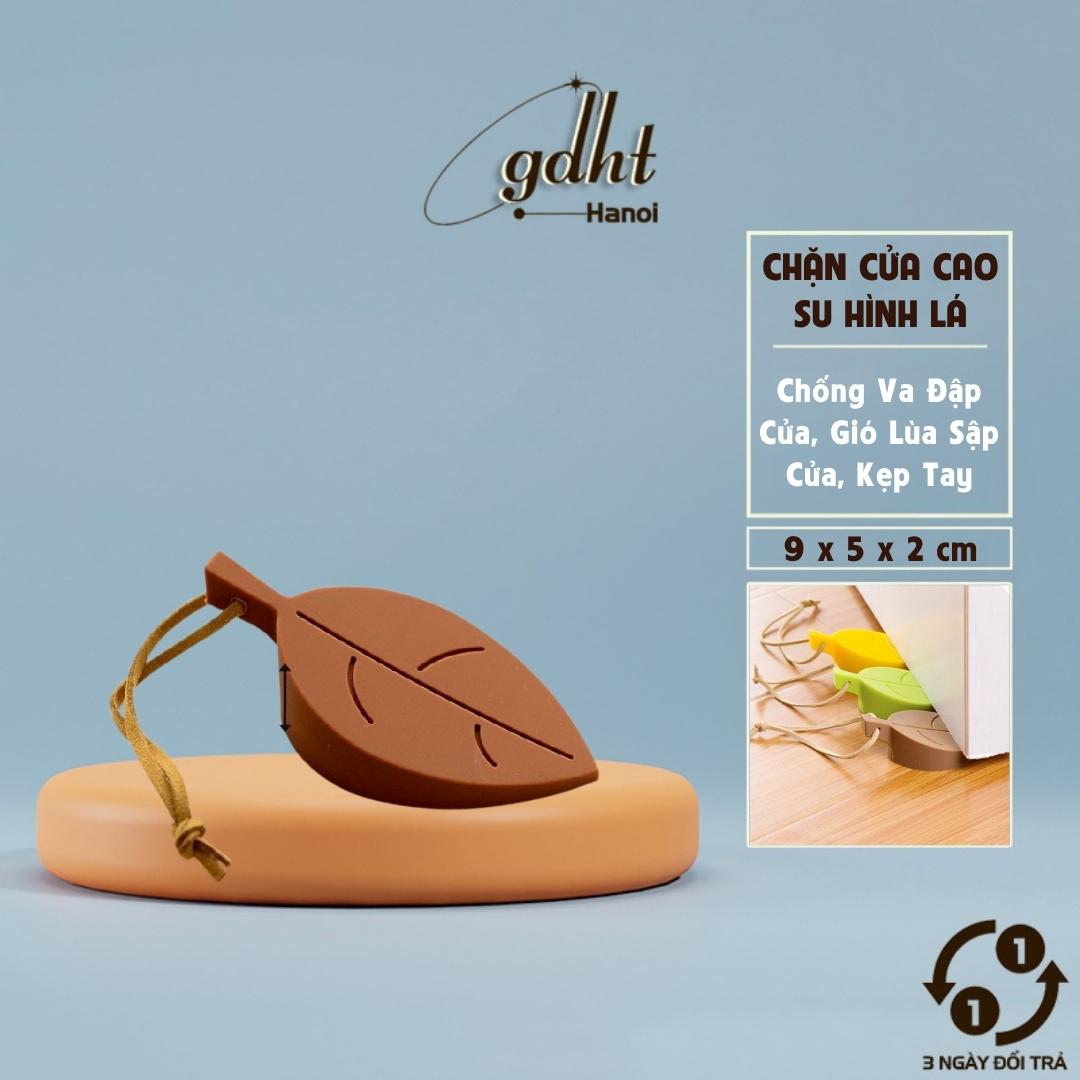 Miếng chặn cửa bằng silicone hình chiếc lá, miếng chặn cửa silicone - Gia dụng Huy Tuấn