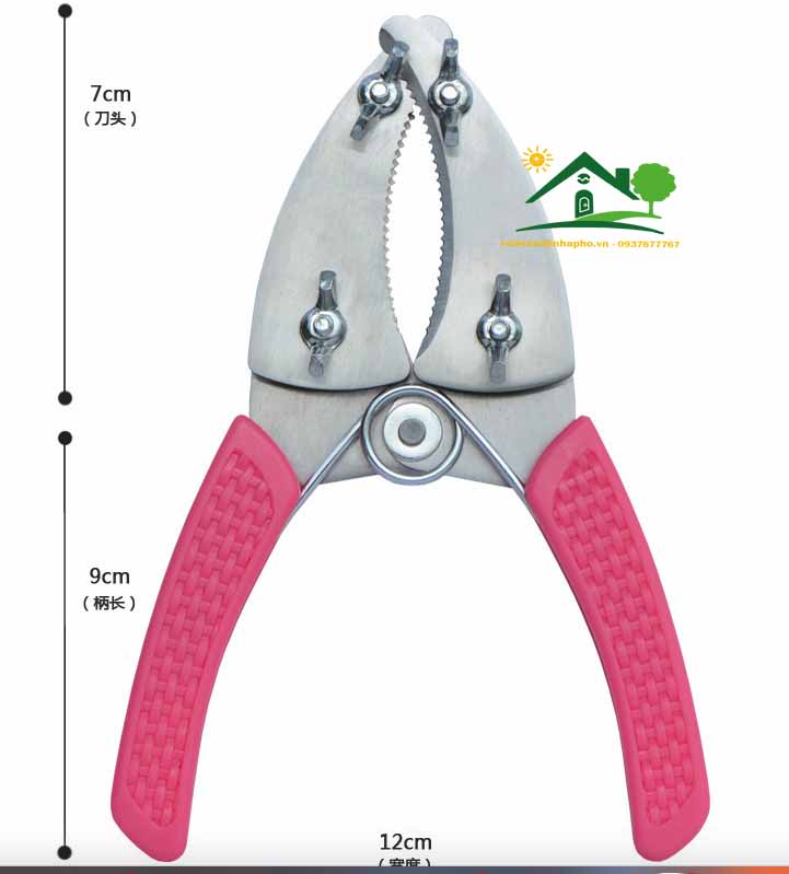 [HCM]Kéo khoanh vỏ chiết cành cây lưỡi răng cưa điều chỉnh cữ