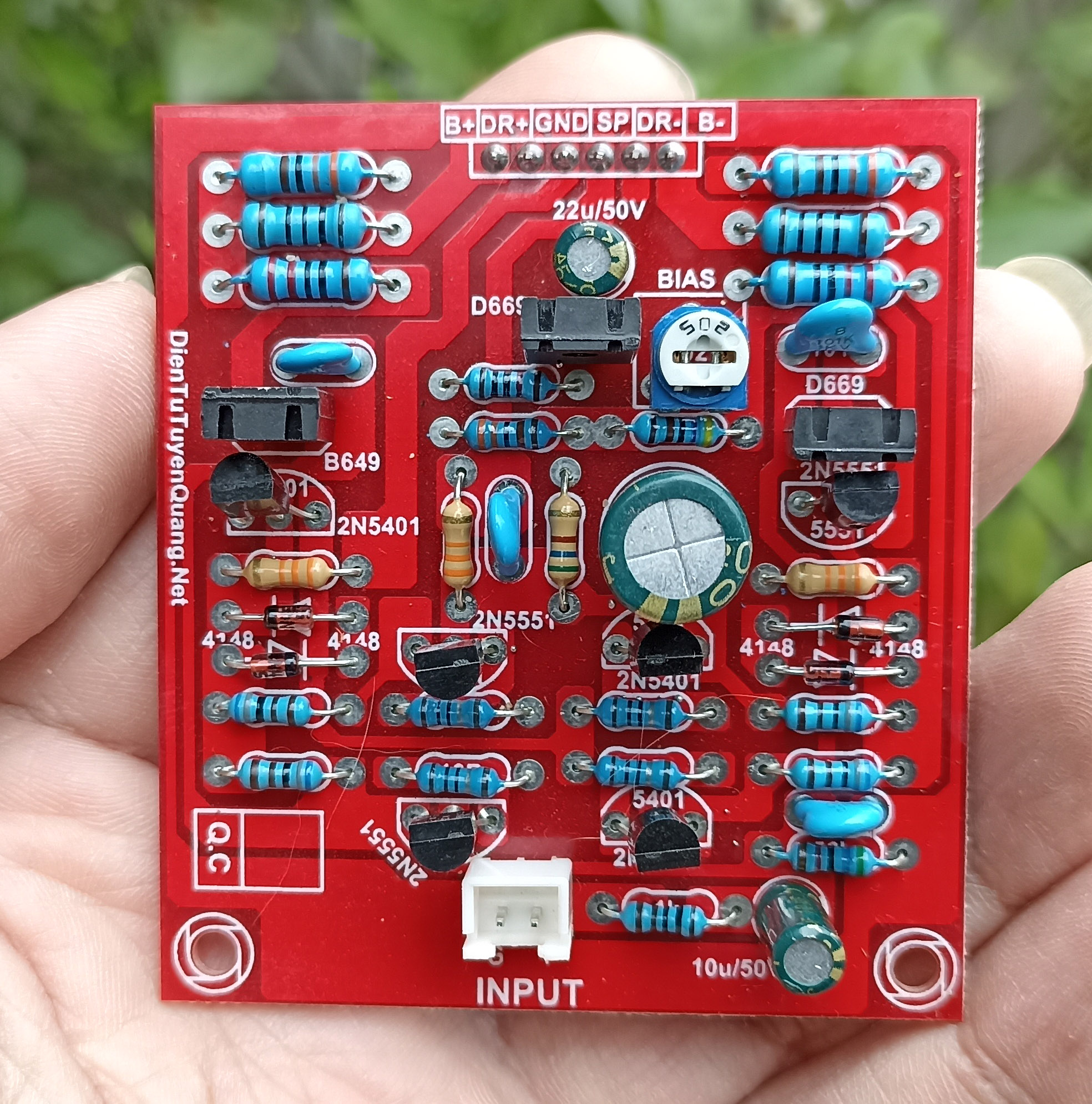 Bo driver mạch công suất áp cao phíp đỏ sợi thủy tinh 2 lớp