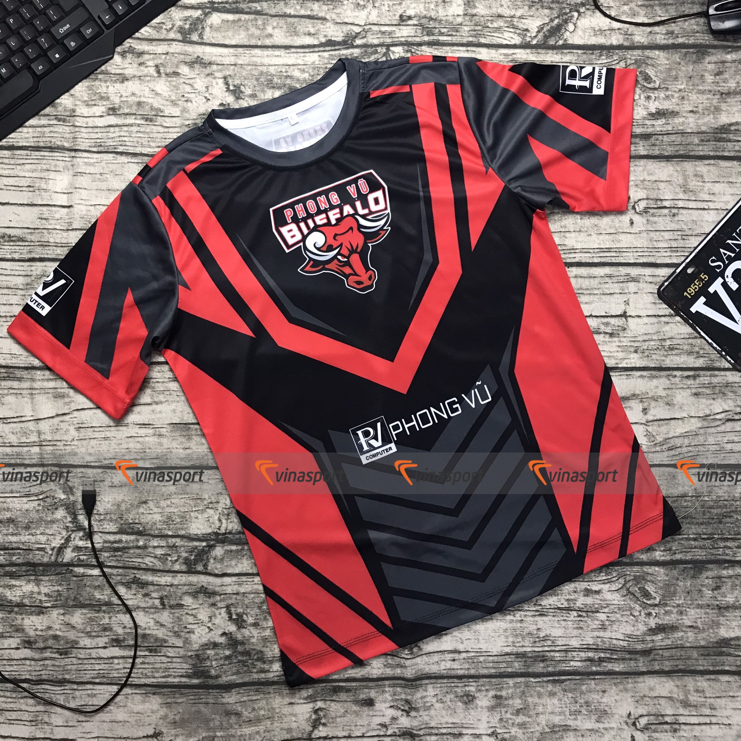 Áo thun Game Esports PVB Phong Vũ Buffalo