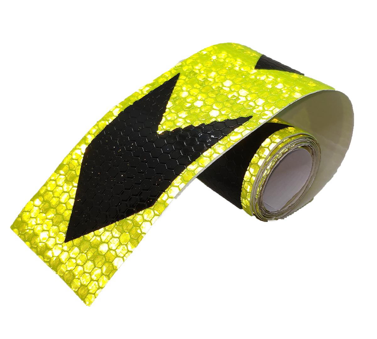 [HCM]Băng keo phản quang lưới kim cương Mũi tên Đen Nhỏ viền Xanh Lục 5x100cm