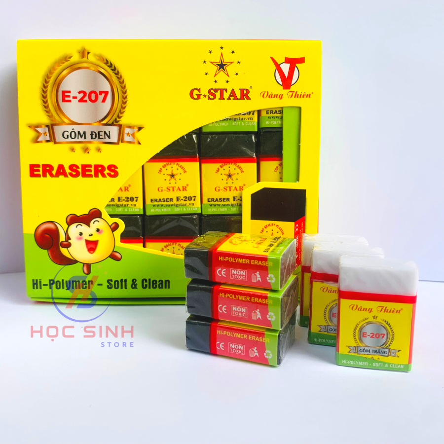 Combo 5 cục gôm tẩy chì chất lượng cao Gstar E-207