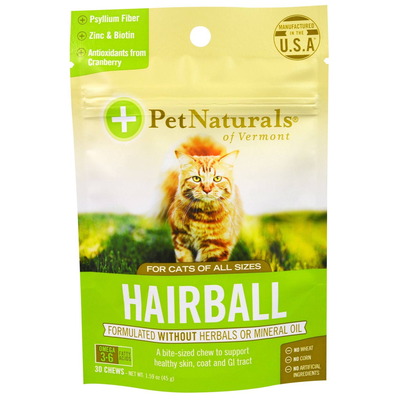 VIÊN NHAI NGỪA BÚI LÔNG CHO MÈO - PET NATURALS HAIRBALL