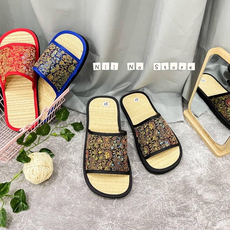 Dép chiếu ngang quai gấm - nd015