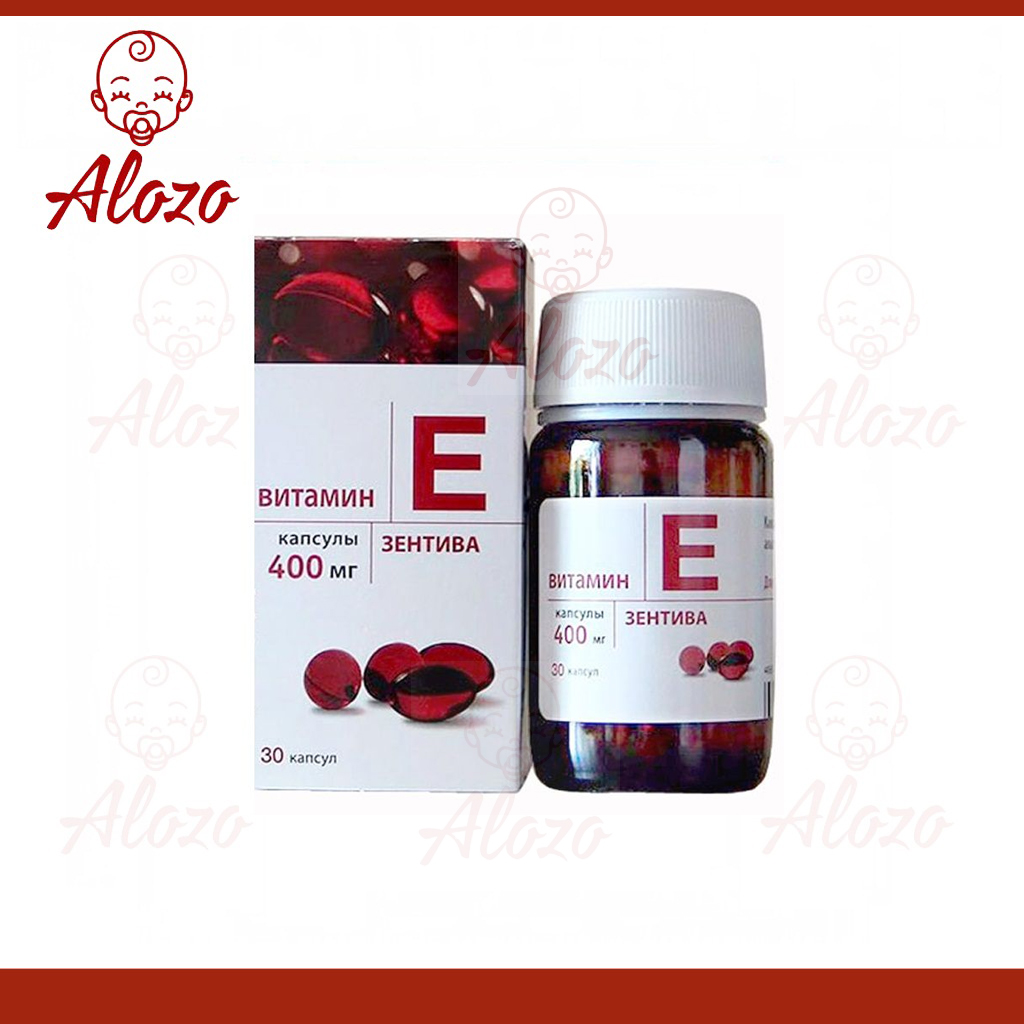 Vitamin e đỏ zentiva 400mg chính hãng của nga, 30 viên