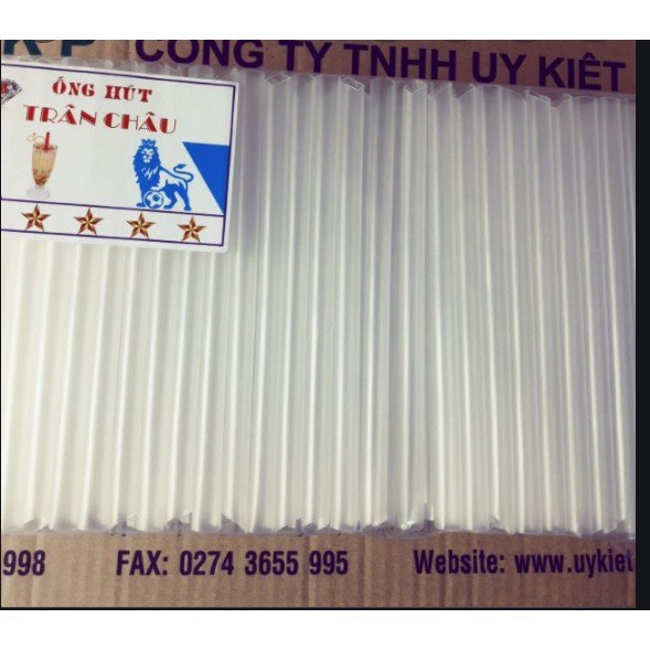 1 bịch ống hút trà sữa, ống hút trân châu 400gram, hút trà sữa trắng cứng nhựa