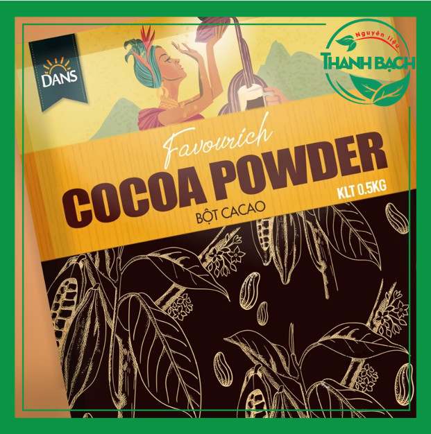 Bột cacao Dans nguyên chất thượng hạng 500gr