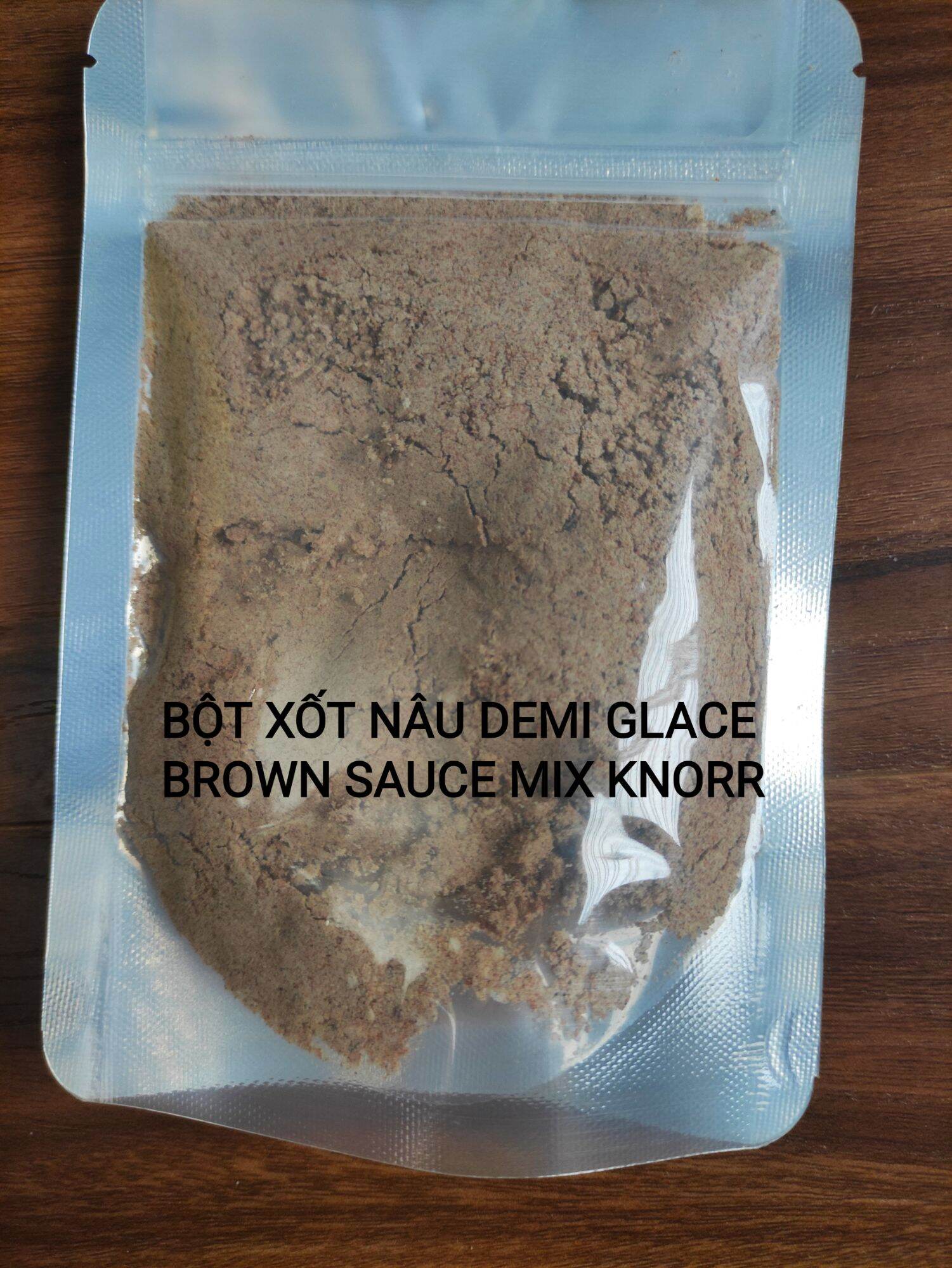 Bột Xốt Nâu Knorr Demi Glace Brown Sauce Mix Túi Zip 100 Gram