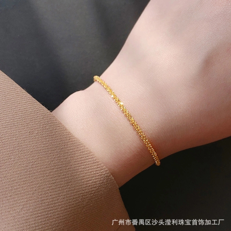 Vòng tay, Lắc tay titan nữ óng ánh trang sức titan cao cấp siêu bền màu, không han gỉ, không dị ứng - Trang sức MTJ