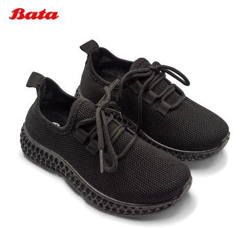 Giày trẻ em sneaker màu đen Thương hiệu Bata 359-6043