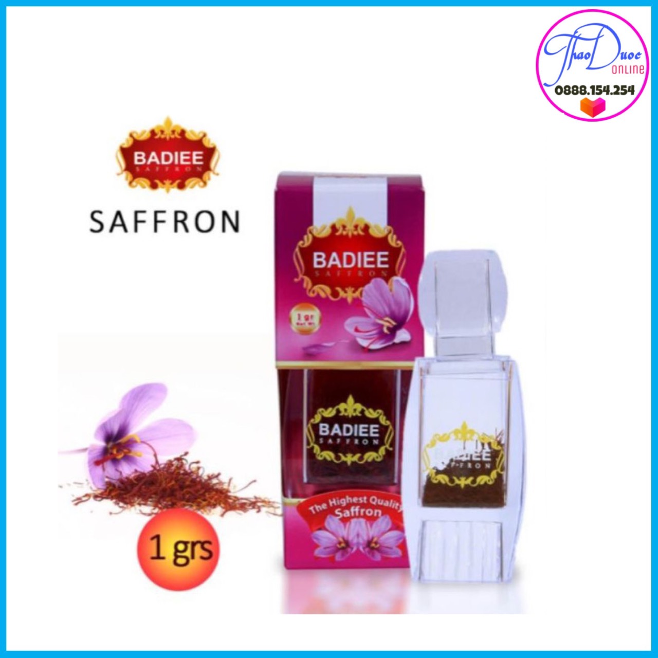 Nhụy hoa nghệ tây Saffron Badiee 1g