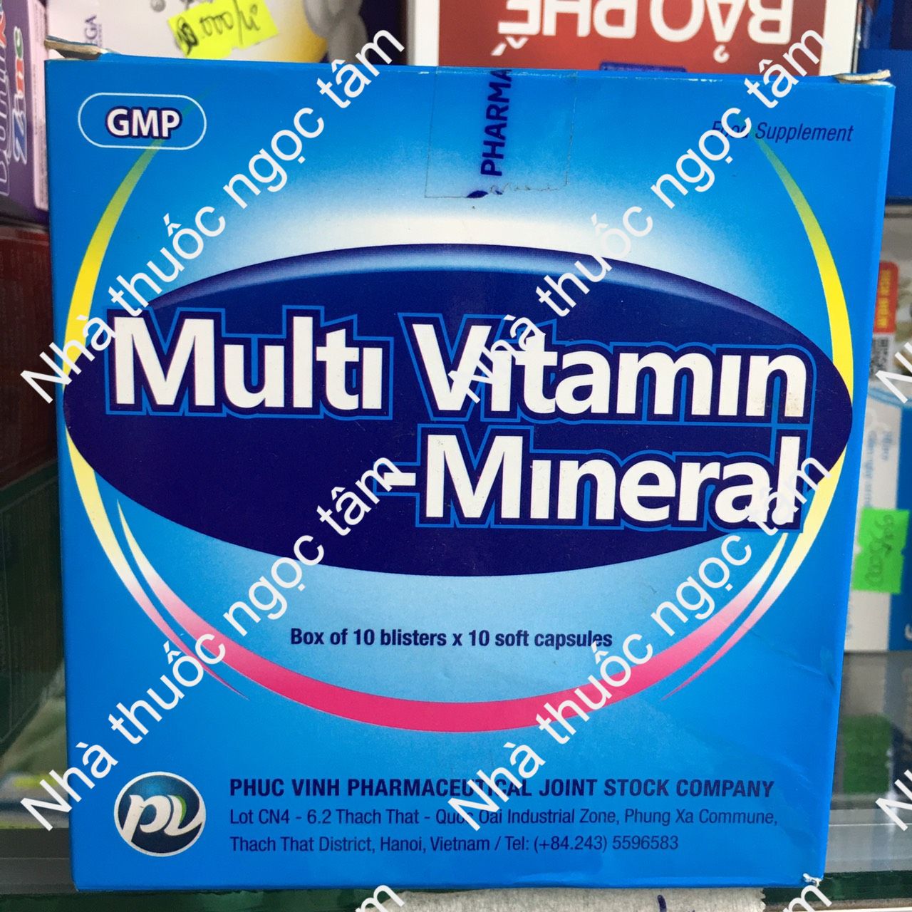 Multi vitamin mineral - phúc vinh - hộp 100 viên