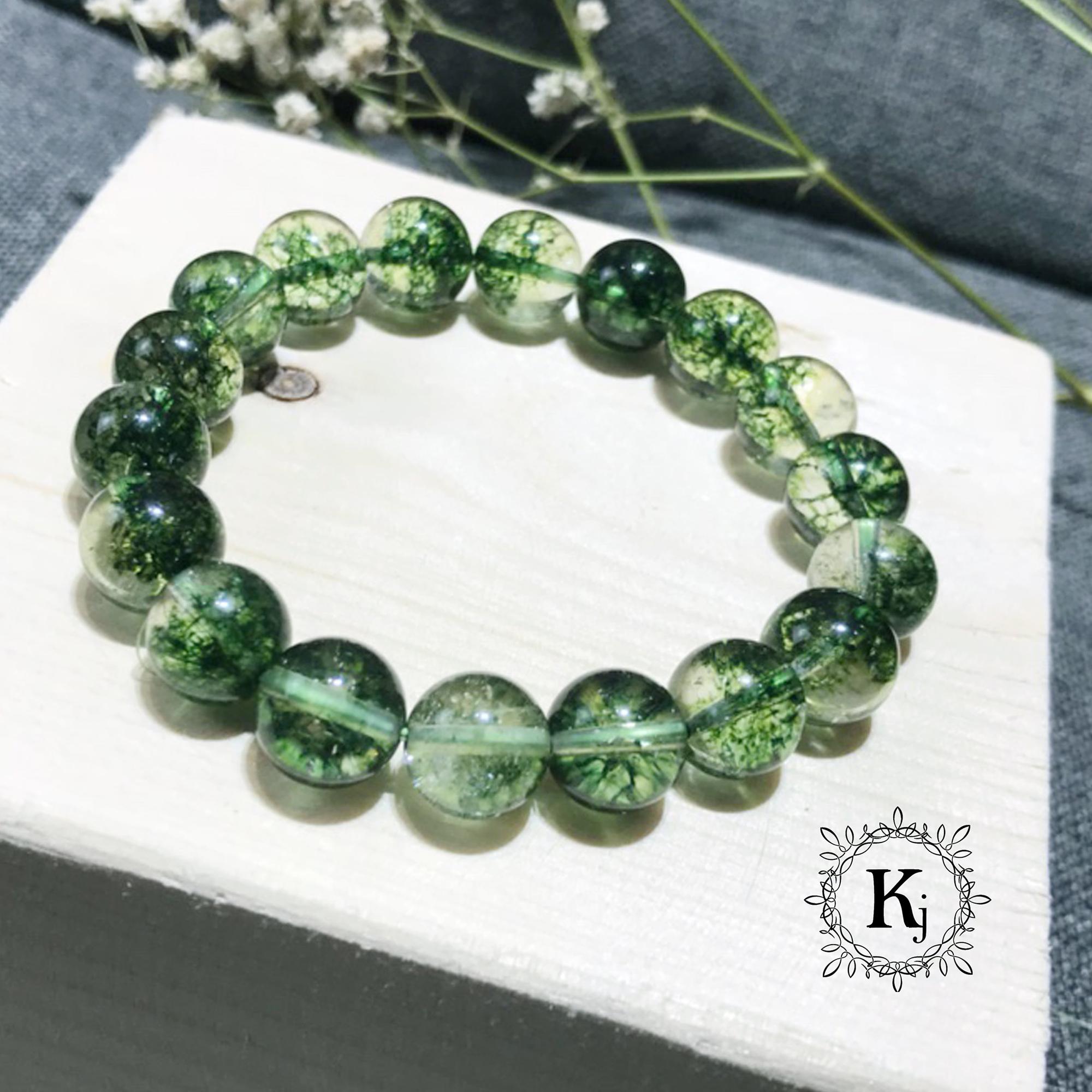 Vòng Tay Phong Thủy Đá Xanh Rêu - Hợp Mệnh Mộc Hỏa - Trẻ Trung - Nhẹ Nhàng - Tạo Điểm Nhấn