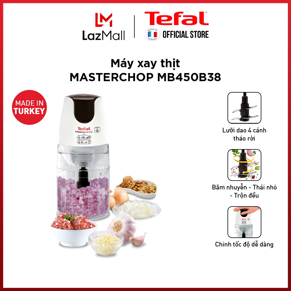 Máy xay thịt, xay thực phẩm đa năng Tefal MB520138 - Gian hàng chính hãng bảo hành 2 năm