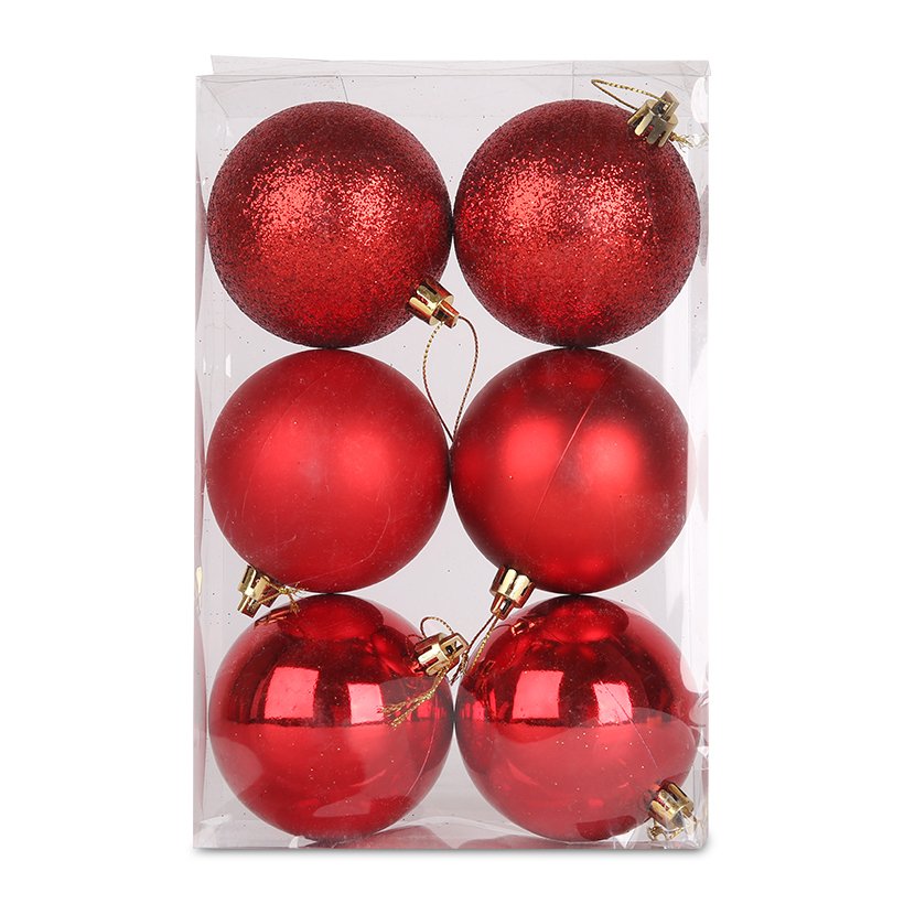 [Rẻ vô địch] Hộp 6 Quả bóng, quả châu 10cm treo trang trí cây thông Noel, các màu, các size Kho Nguyên Liệu Pha Chế