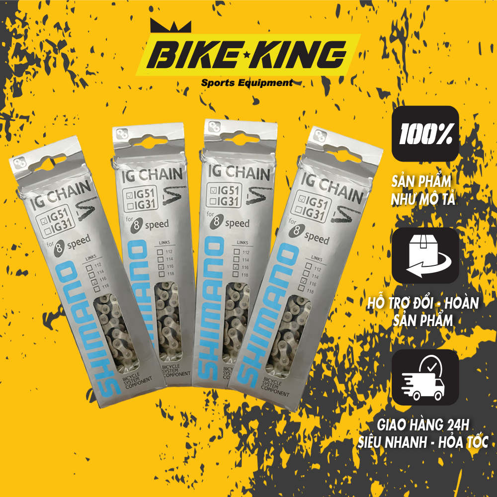 Sên xe đạp tốc độ shimano - sên xích xe đạp 8 tốc độ sx-02