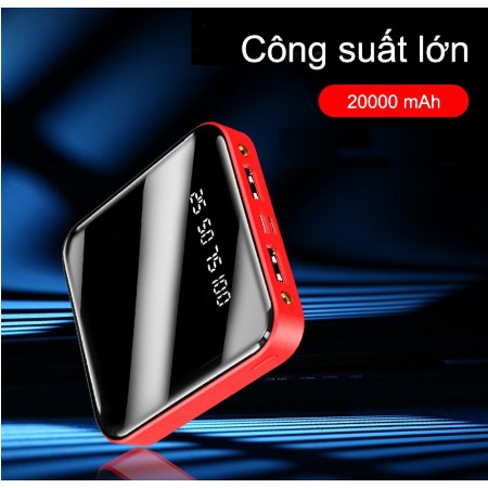 Pin Sạc Dự Phòng 8000  mAh (pin dự phòng)（Giao diện sạc kép, đèn LED ) tặng kèm sạc