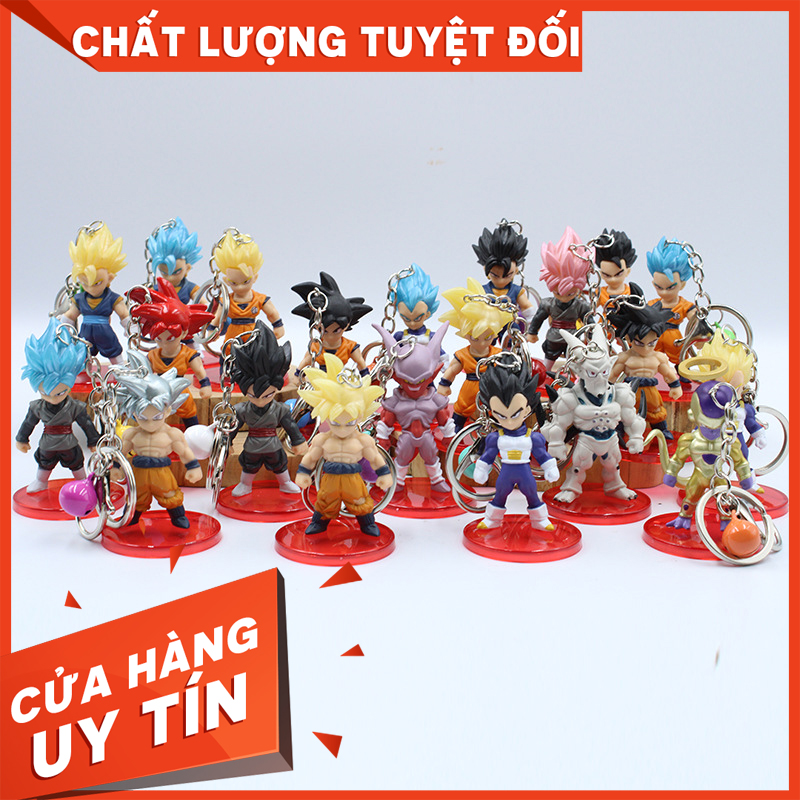 [HCM]Móc khoá Dragon ball 21 mẫu tặng kèm đế trưng bày (Giao mẫu ngẫu nhiên)