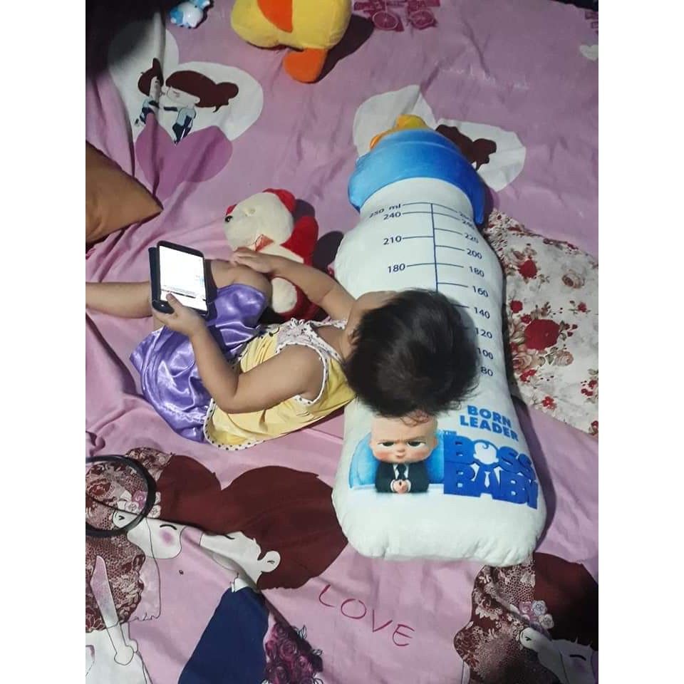 Gối ôm 3d bình sữa đồ chơi bình sữa nhồi bông