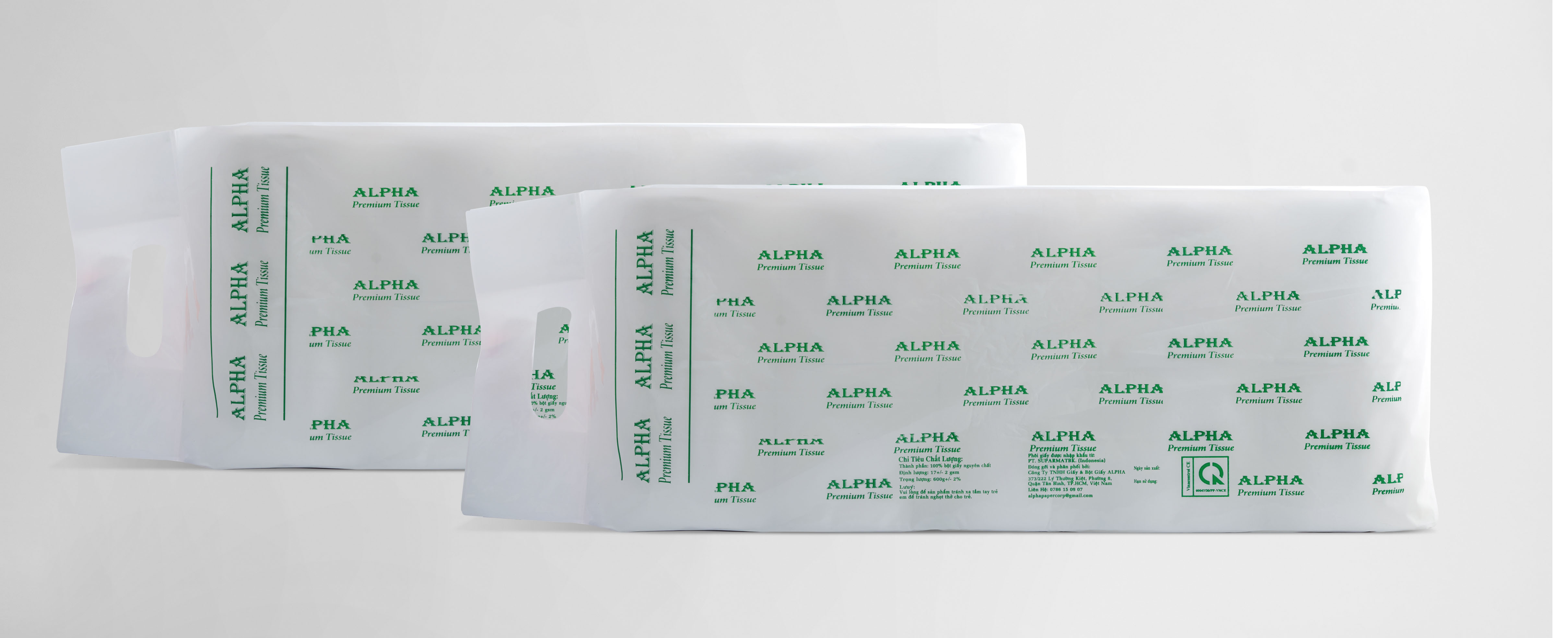 Combo 20 cuộn giấy vệ sinh alpha 2 lớp 60g/cuộn