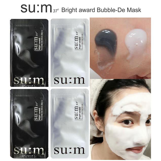 Mặt nạ sủi bọt thải độc Sum37 Bright Award Bubble-De Mask.
