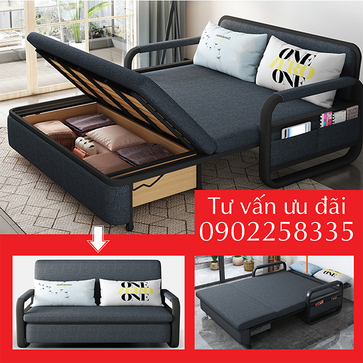 [Trả góp 0%]Sofa giường đẹp đa chức năng Giường sofa gấp gọn thành ghế tiện lợi - thẩm mỹ