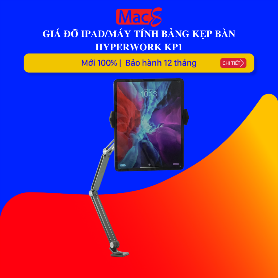 Giá đỡ Ipad/Máy tính bảng kẹp bàn HyperWork KP1
