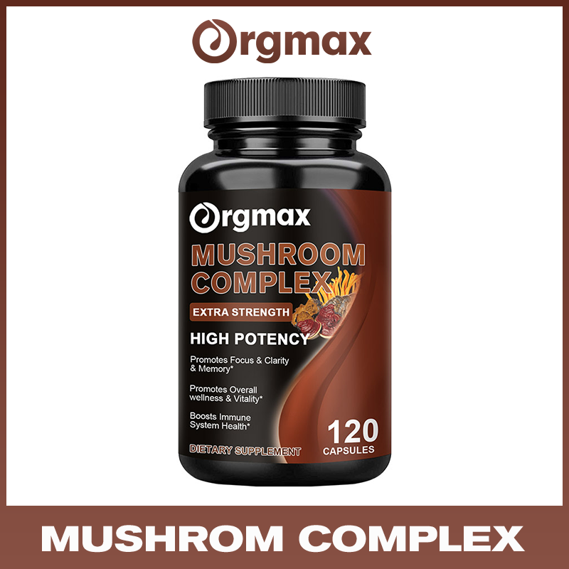 Mushroom Complex Capsules 2600mg 10 Mushroom Blend for Energy & Immune