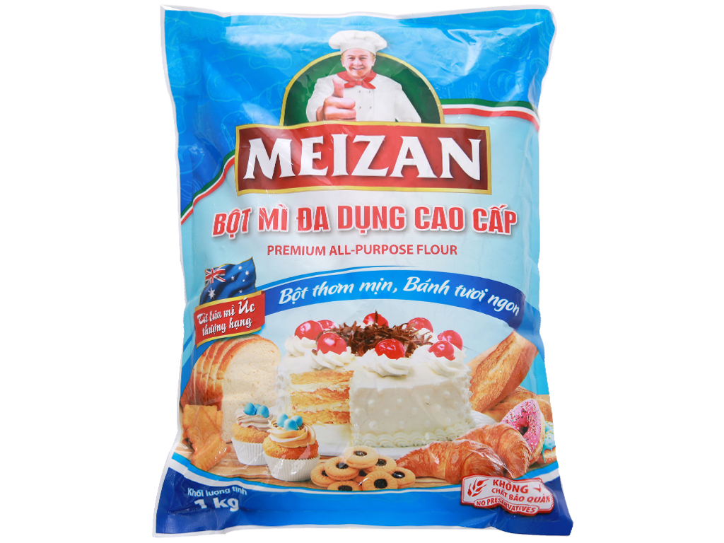 Bột mì đa dụng Meizan cao cấp gói 1KG