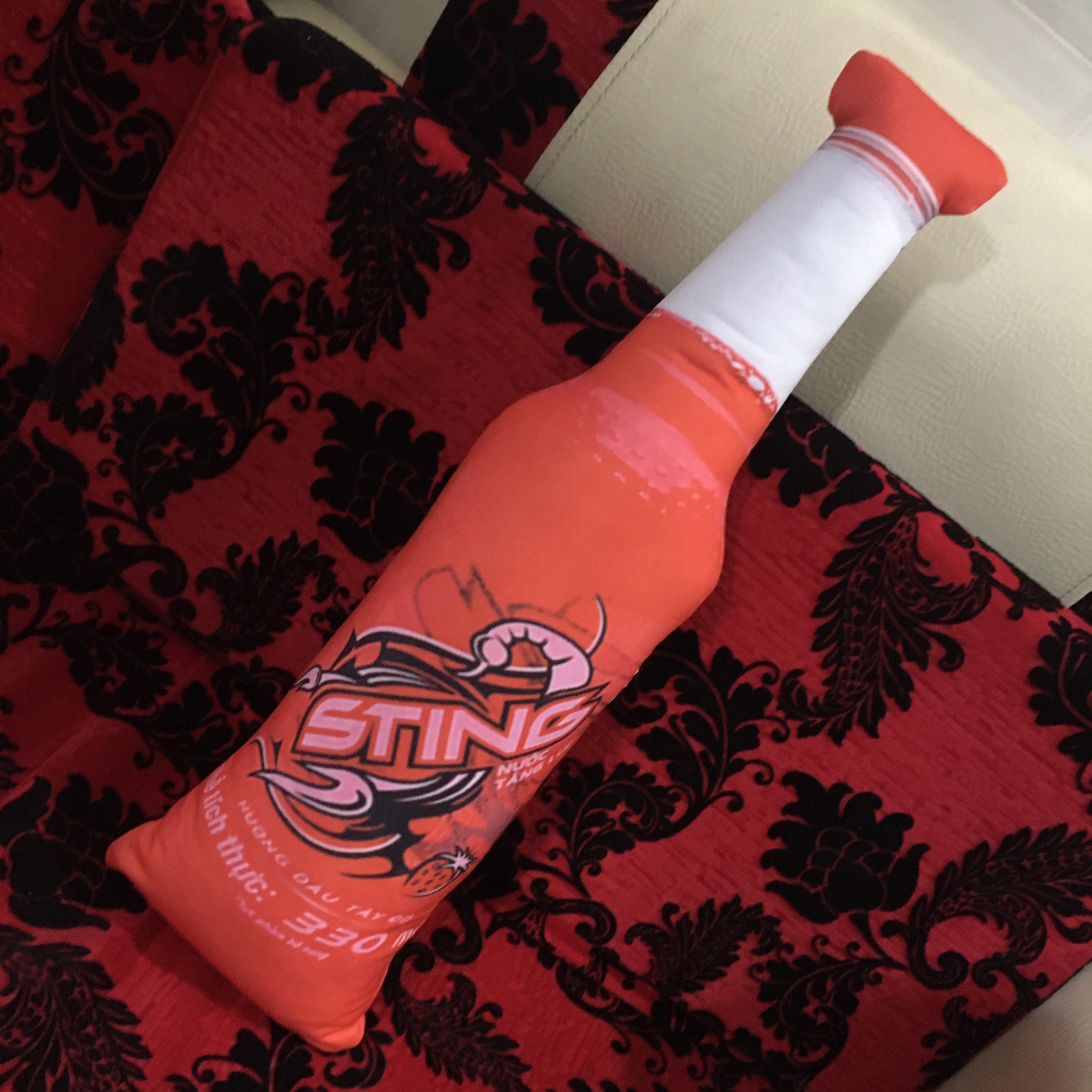 gối ôm 3d chai nước ngọt sting 60cm gối ôm đẹp gối ôm 3d an toàn cho bé quà tặng sinh nhật cho bé