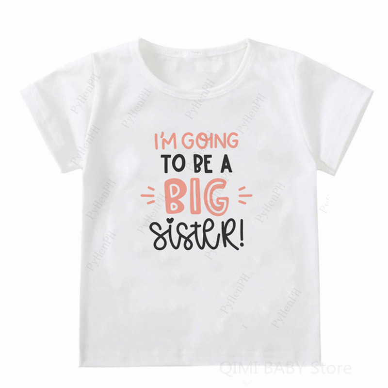 2025 Năm Mới Cotton Cổ Tròn Tay Ngắn T Áo Thun I Love My Sister/Brother T shirt Kids  Trang Phục Anh Chị Em Bé T Áo Sơ Mi Ngắn Tay Mùa Hè ins Thời Trang Hà