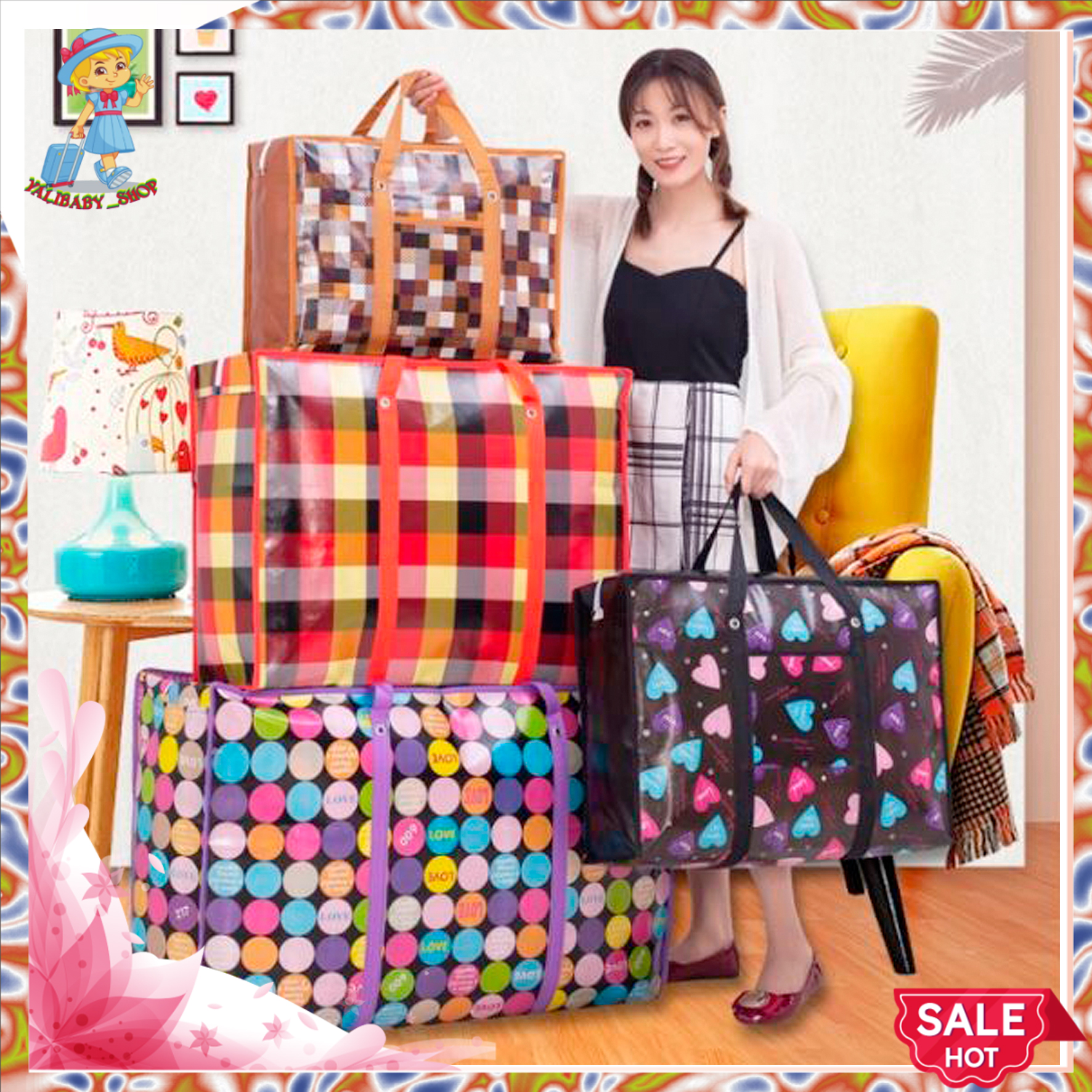 XẢ KHO GIÁ SIÊU RẺ! Túi bạt dứa túi đựng đồ chăn quần áo mọi kích thước siêu to, siêu bền, tiện dụng cho mọi gia đình. vật dụng không thể thiếu khi di chuyển, dọn nhà, cất chăn màn lúc giao mùa