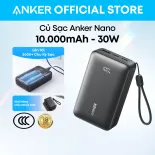 Sạc dự phòng Anker Zolo A110J 10000mAh, chuẩn CCC Trung Quốc, sạc nhanh 30W, lên tới 3000 chu kỳ sạc