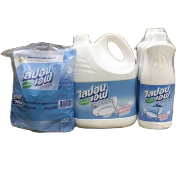 Combo 3 túi nước rửa bát LIPON không mùi 550ml Thái Lan 🇹🇭 dầu rửa chén đĩa ly đậm đặc LION dishwashing liquid