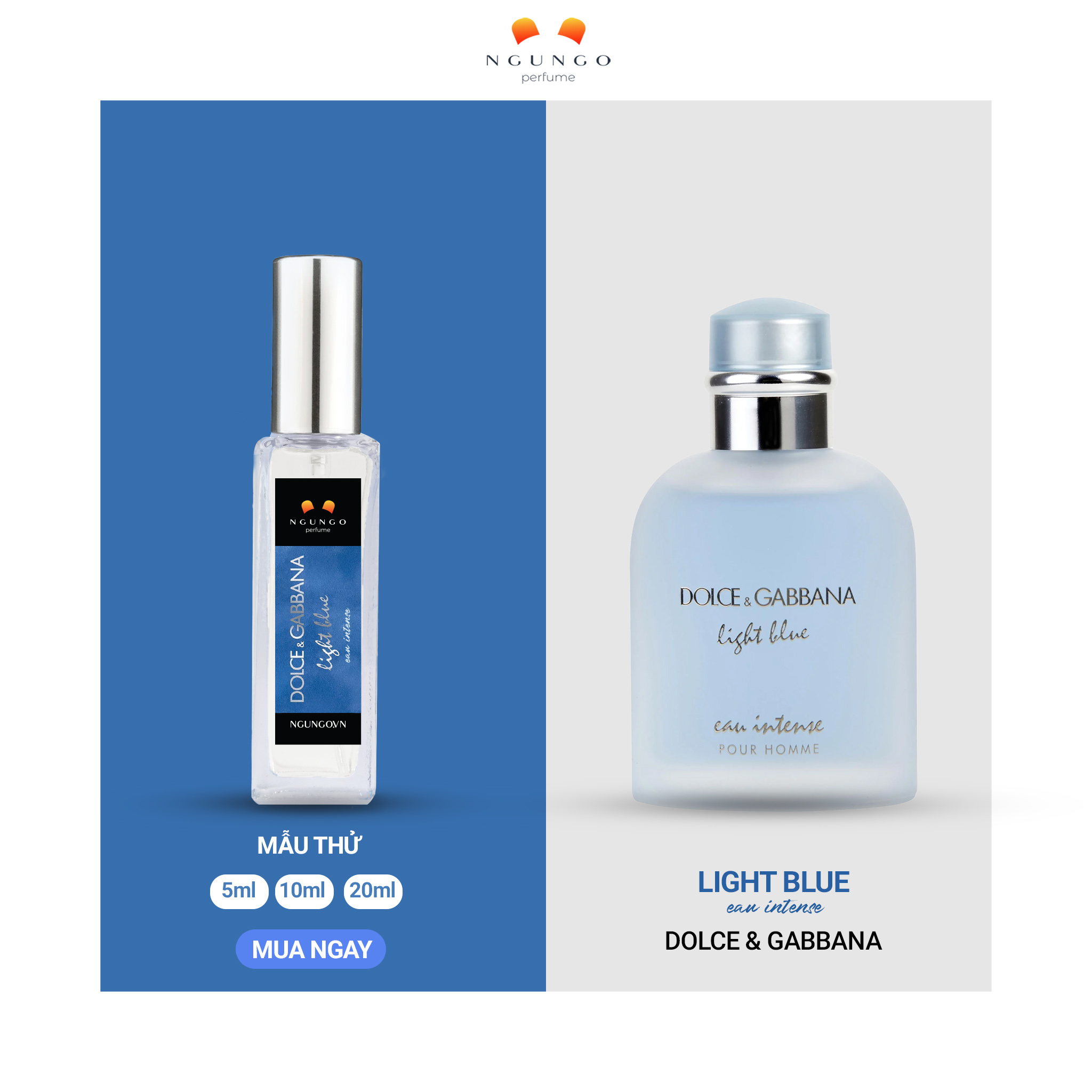 Nước hoa Light Blue Intense for Men nhỏ gọn bỏ túi