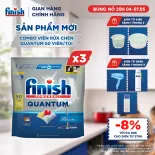 Combo 3 Viên Rửa Chén Bát Finish Powerball Quantum 50 viên