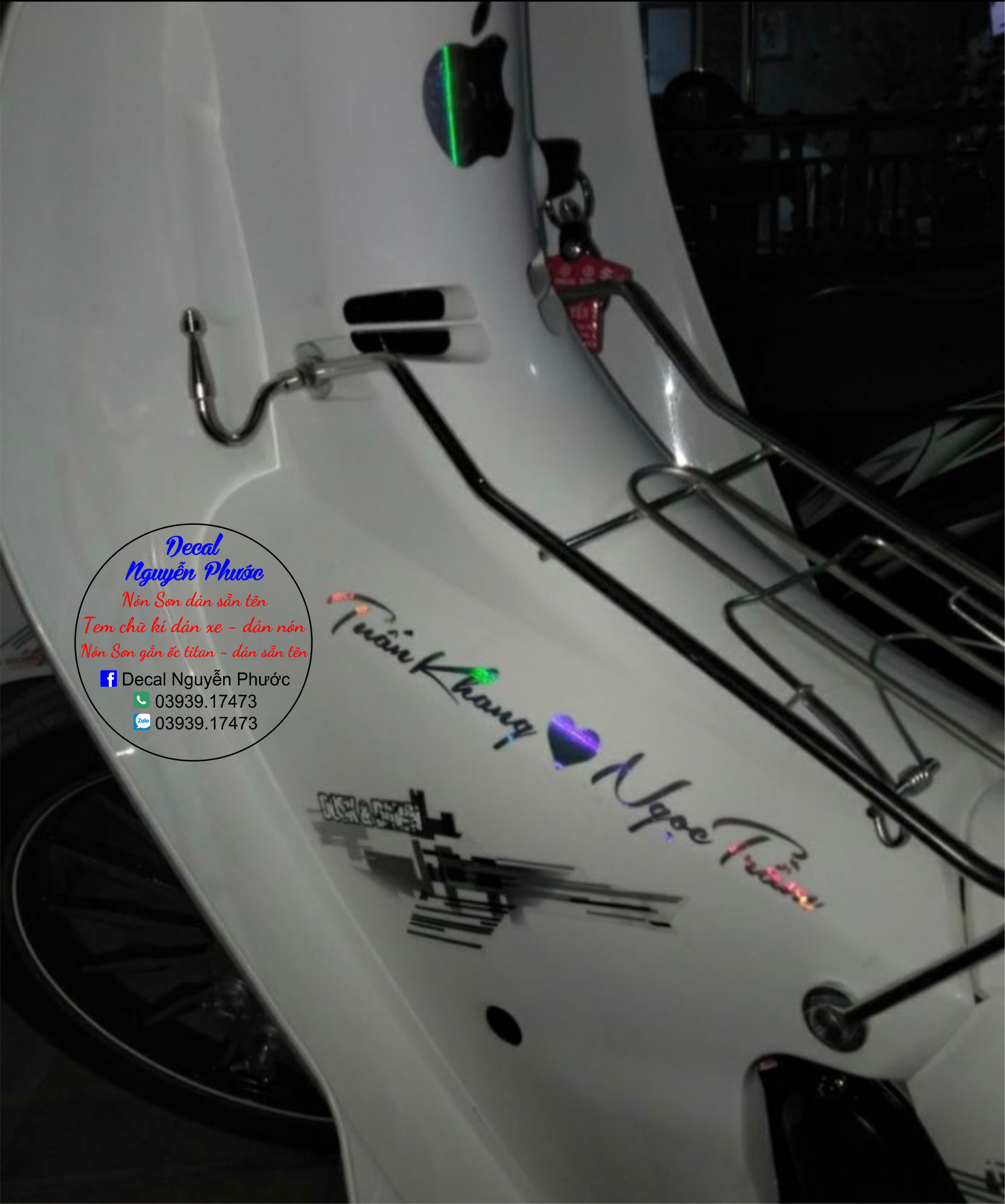 Tem dán xe Làm theo yêu cầu - có 16 font chữ - Xem ảnh minh hoạ để chọn font - Gửi tên qua tin nhắn đặt hàng là nhận đúng