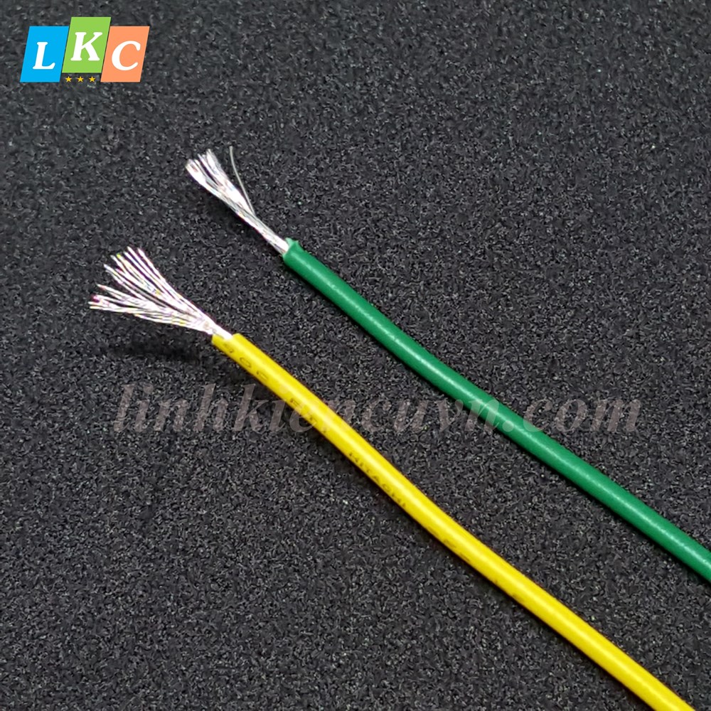 Dây điện 0.3mm màu vàng 22awg