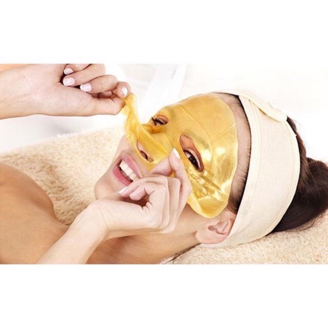 Mask dẻo collagen vàng 24k handmade- trẻ hoá da thu nhỏ lcl
