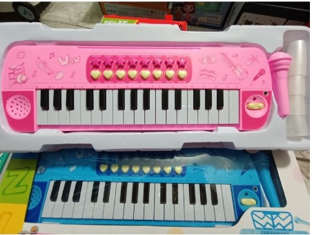 Đàn piano 3701 có mic Hộp đàn organ pin 37 phím kèm micro Đồ chơi âm nhạ Đàn cho bé Đàn có kèm Micro bé vừa tập đàn tập hát Đàn piano