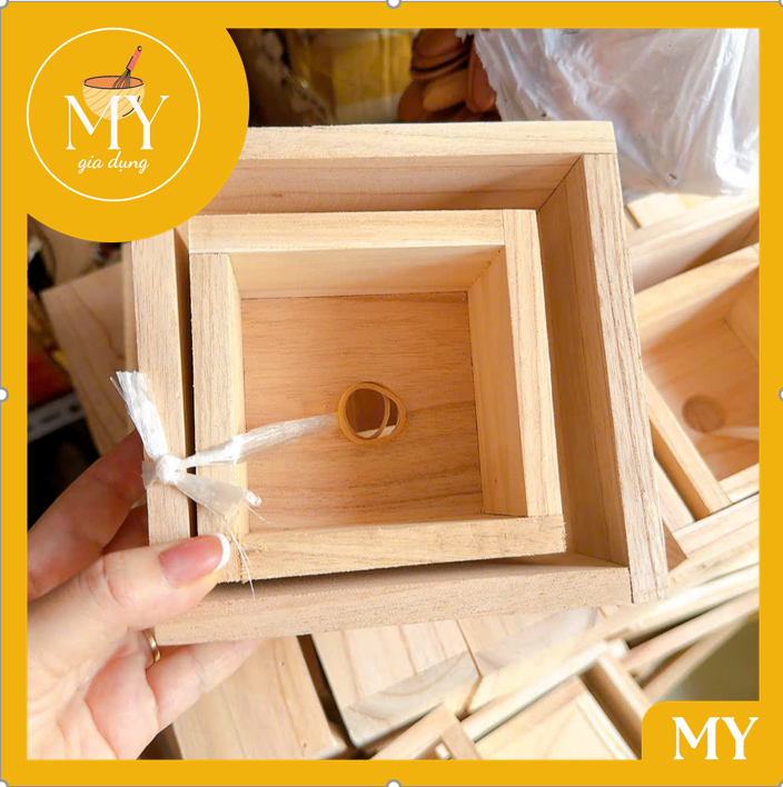 Bộ khuôn gỗ gói làm bánh chưng loại rẻ - Set 2 khuôn gỗ làm bánh chưng (Loại nhỏ/loại lớn) sử dụng tiện lợi.