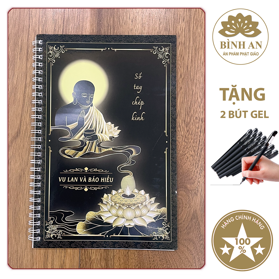 Sổ chép kinh vu lan báo hiếu in mờ - bình an