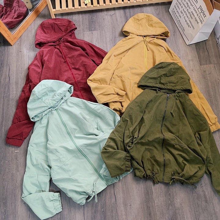 Áo Khoác Nữ 2 lớp Thời Trang Dây Rút Hông Siêu Đẹp